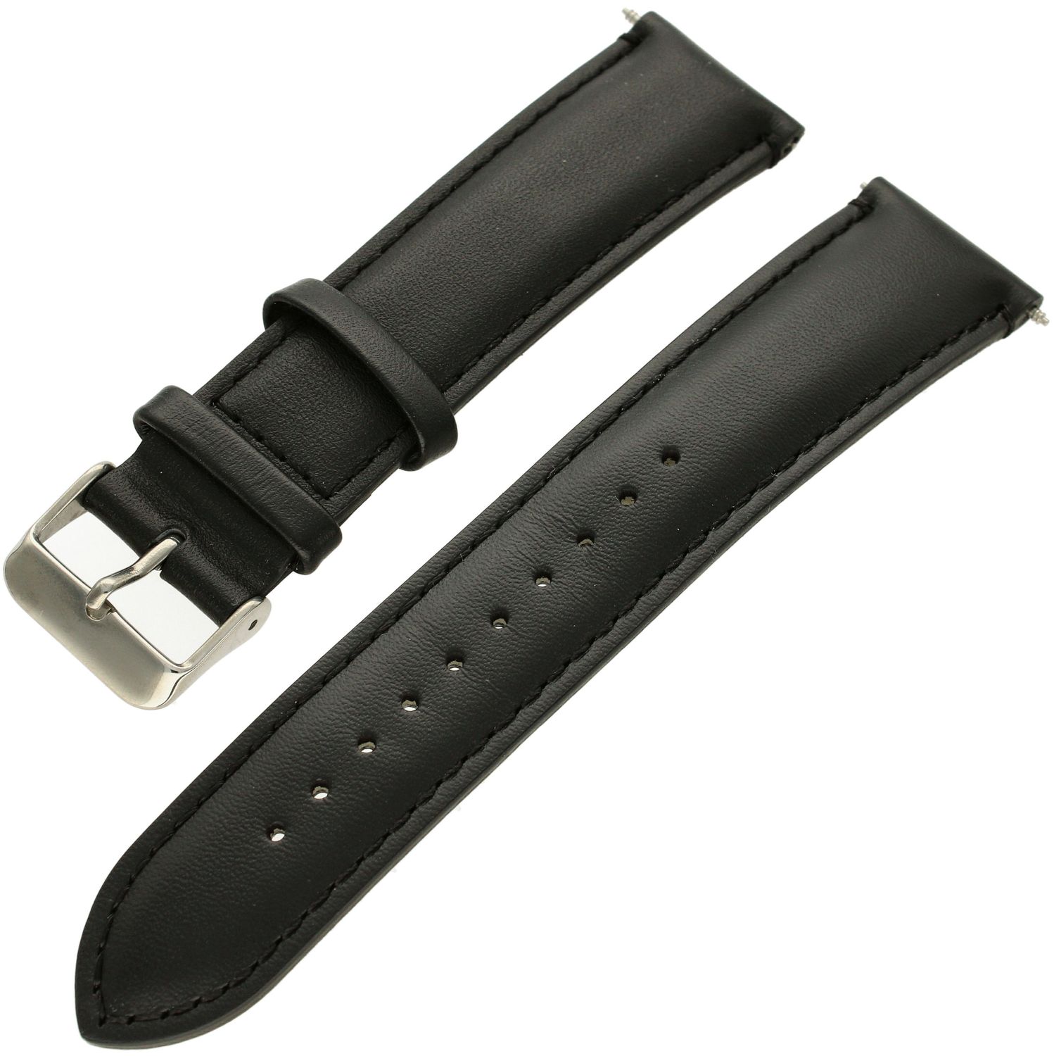 Pasek Lorus czarny skórzany do zegarka Lorus RW409AX9.  Pasek do zegarka Lorus RM393EX9. Czarny pasek do zegarka Lorus. Pasek skórzany Lorus..jpg